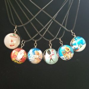 Very cute globe Christmas necklace